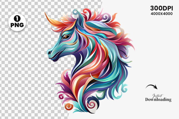 Unicorn clipart PNG, Unicorn Sublimation, Unicorn Sublimation t-shirt Design