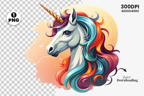Unicorn clipart PNG, Unicorn Sublimation, Unicorn Sublimation t-shirt Design