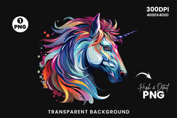 Unicorn clipart PNG, Unicorn Sublimation, Unicorn Sublimation t-shirt Design