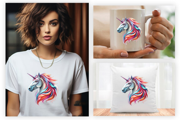 Unicorn clipart PNG, Unicorn Sublimation, Unicorn Sublimation t-shirt Design