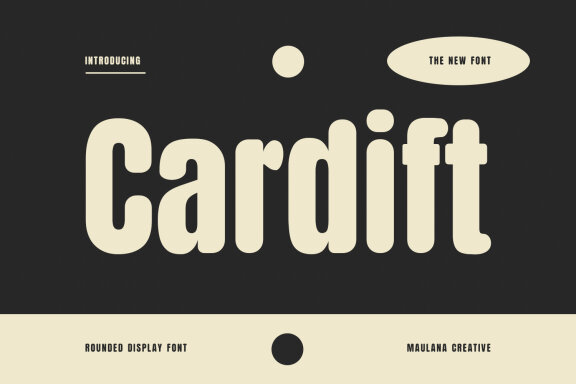 Cardift Rounded Display Font