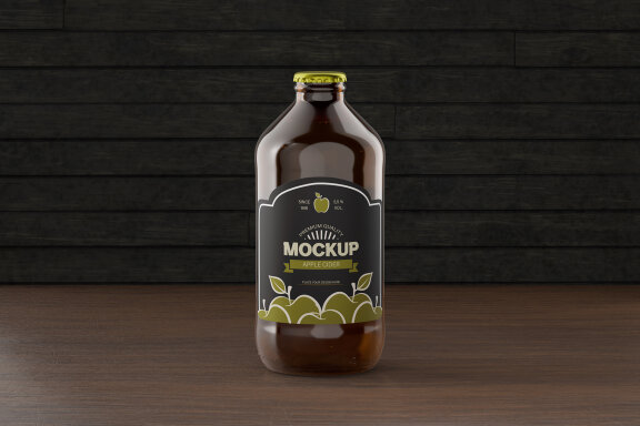 Bottles in Paper Packaging Mockup