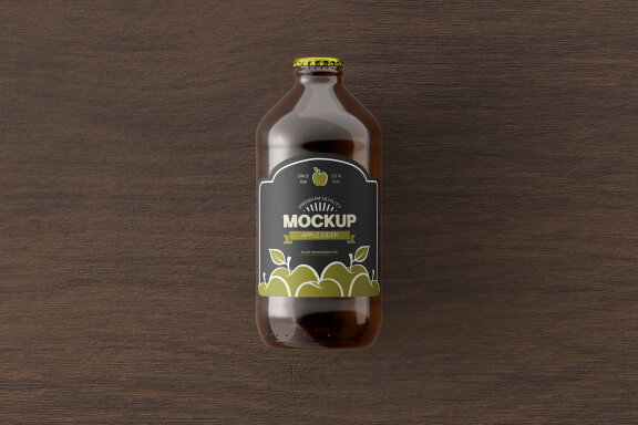 Bottles in Paper Packaging Mockup