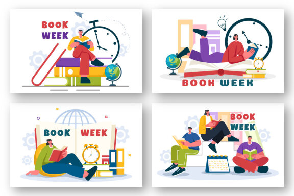 9 Book Week Events Illustration