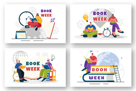 9 Book Week Events Illustration