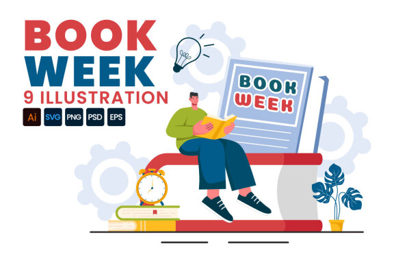 9 Book Week Events Illustration