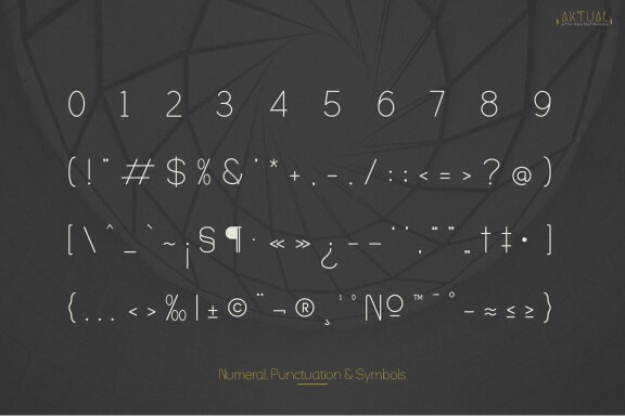 Aktual | Thin Monoline Sans Serif