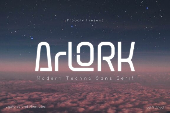 Arlork | Modern Techno Sans Serif
