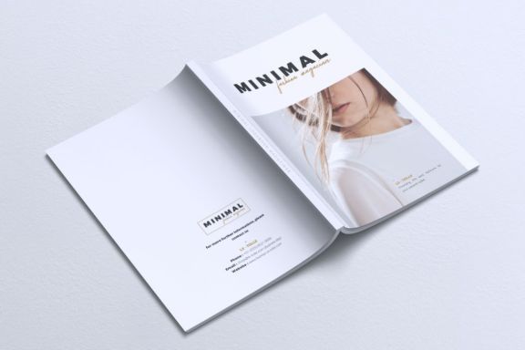 Minimalist Clean Fashion Magazine - Venngage