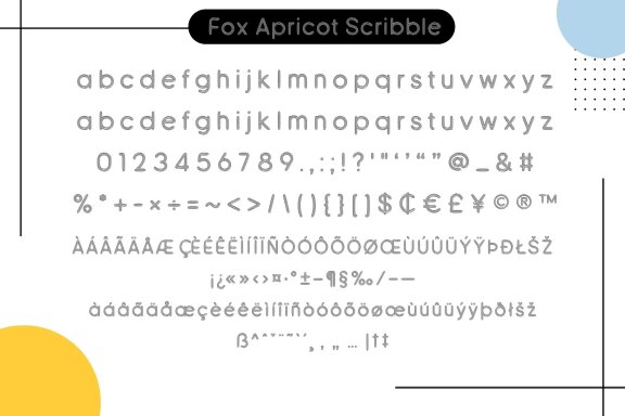 Fox Apricot Font