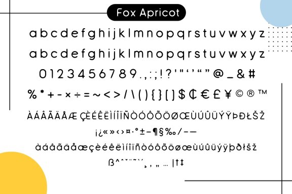 Fox Apricot Font
