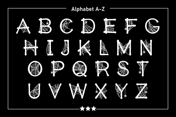 Spider Web Font
