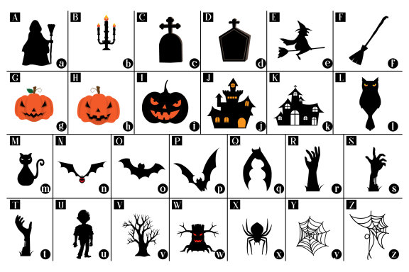 Halloween Night Dingbat Font