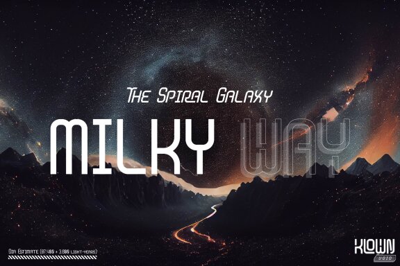 Klown Void | Modern Space Font