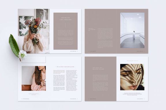 Nirvana Minimal Lookbook Magazines