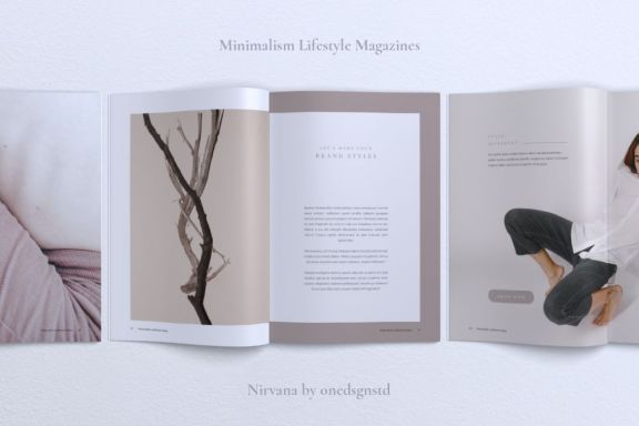 Nirvana Minimal Lookbook Magazines