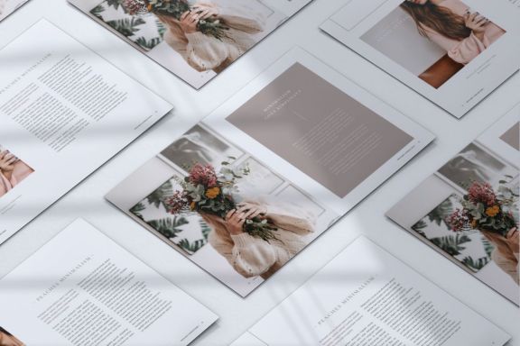 Nirvana Minimal Lookbook Magazines