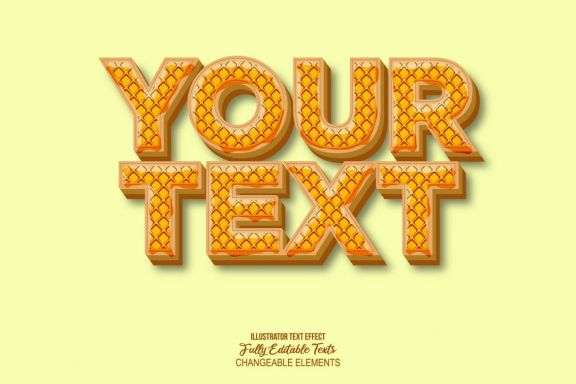 3D Detailed Text Effect