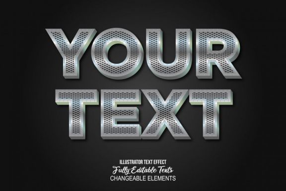 3D Detailed Text Effect