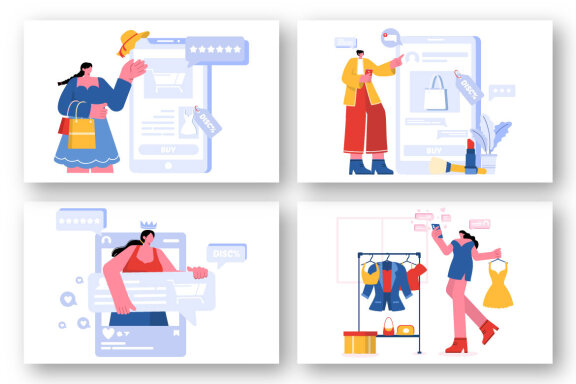 18 Fashion Blog Illustration