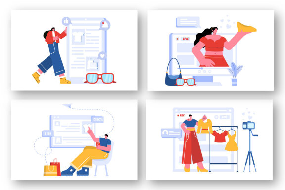 18 Fashion Blog Illustration