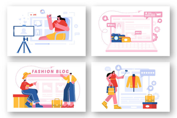 18 Fashion Blog Illustration