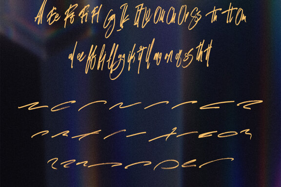 Omega Sigma Brush Script