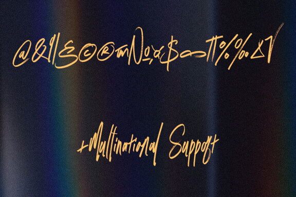 Omega Sigma Brush Script