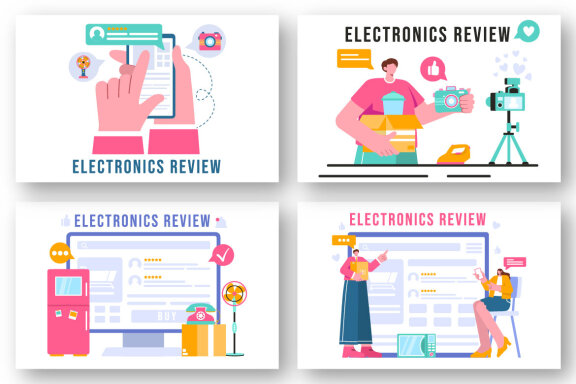 18 Electronics Review Illustration