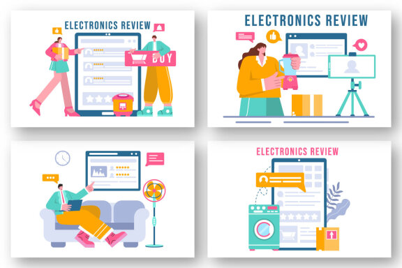 18 Electronics Review Illustration