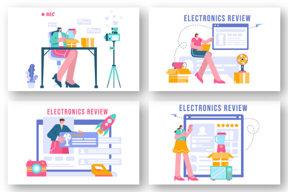 18 Electronics Review Illustration