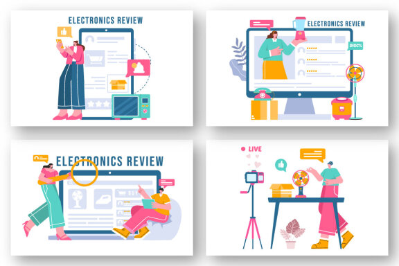 18 Electronics Review Illustration