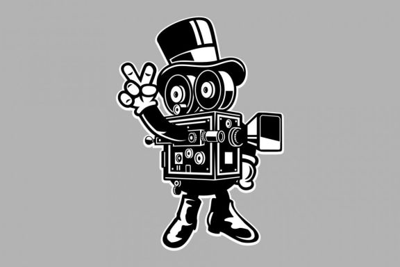 Classic Cameraman Cartoon Character