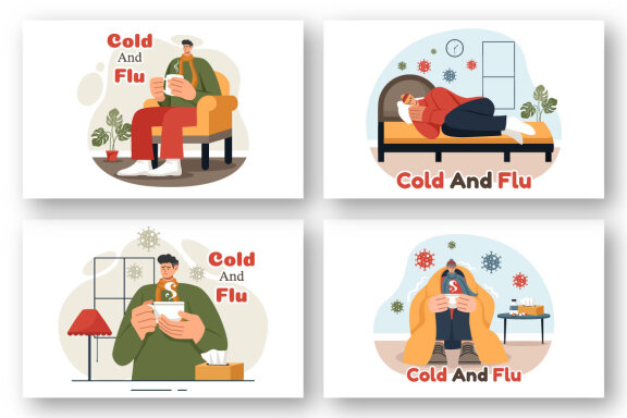 9 Flu and Cold Illustration
