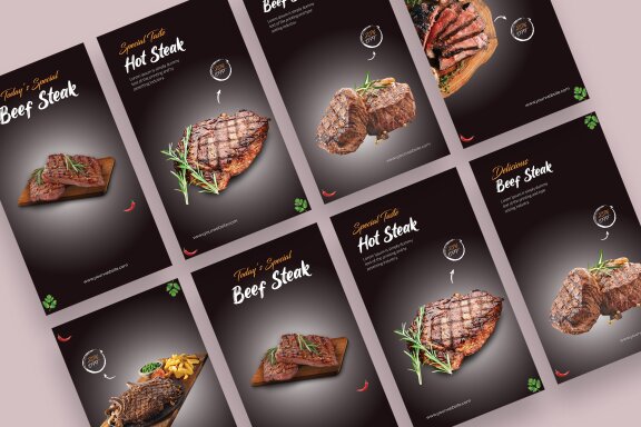 Steak - Food Instagram Story Template