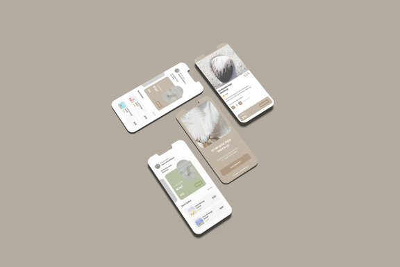 Mobile UI Screen Mockup