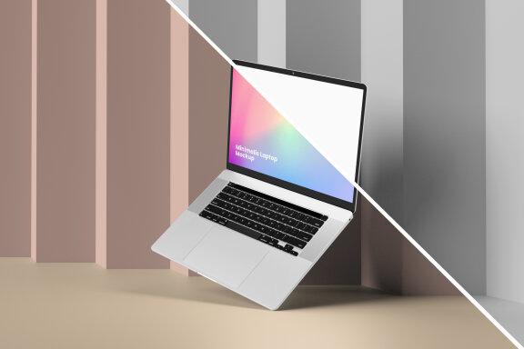 Minimalist Laptop Mockup