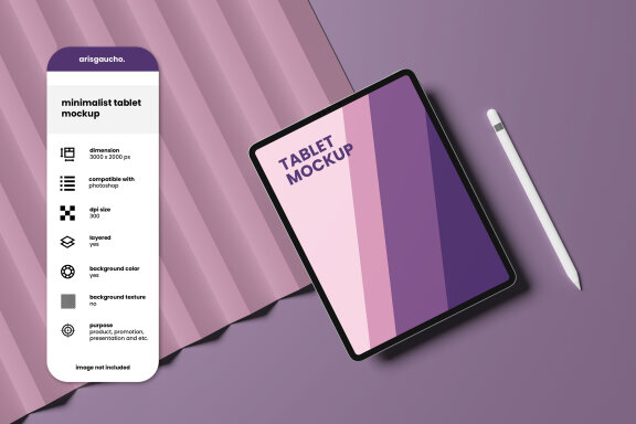 Minimalist Tablet Mockup