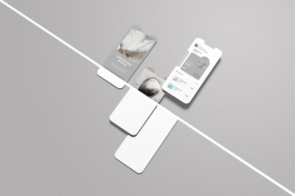 Minimalist UI App Screen Mockup