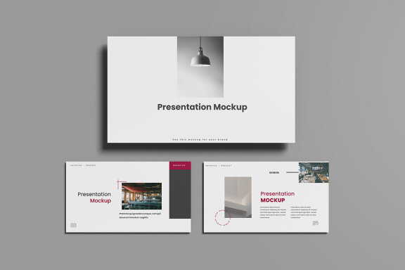 Minimalist Presentation Display Mockup