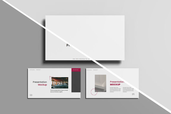 Minimalist Presentation Display Mockup