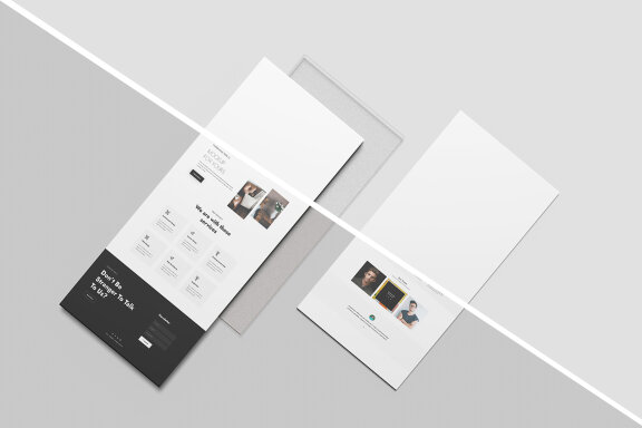 Top View Website Display Mockup