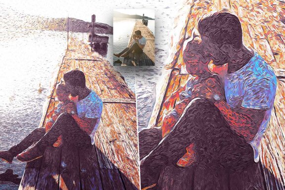 Van Gogh Painting Photoshop Action