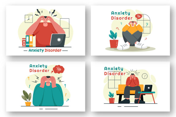 9 Anxiety Disorder Illustration