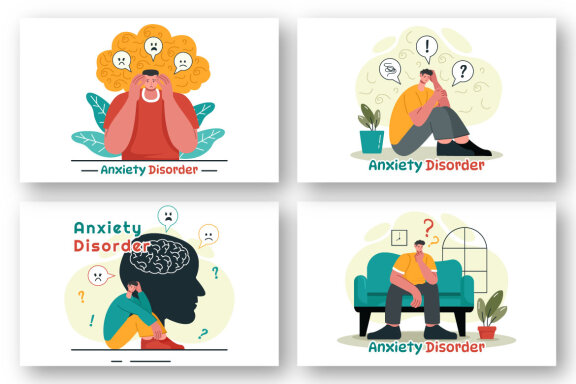 9 Anxiety Disorder Illustration