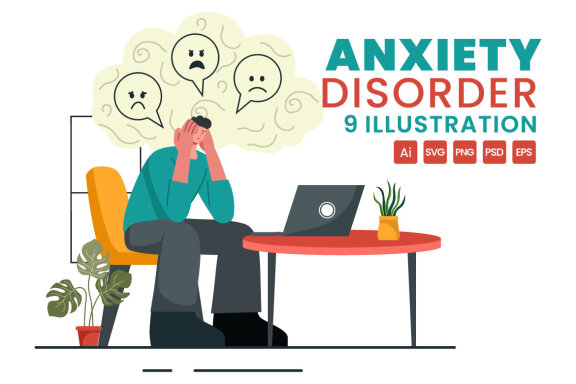 9 Anxiety Disorder Illustration