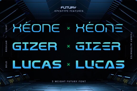 Futury - Modern Futuristic Display Font