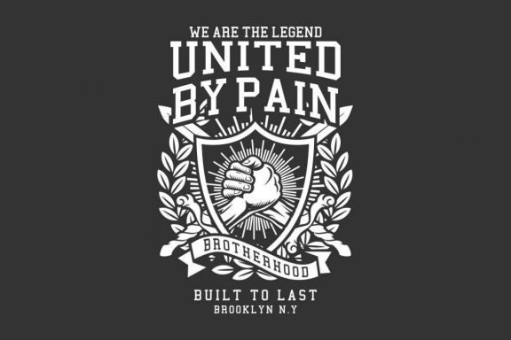 United By Pain Poster Template