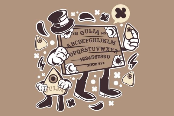 Ouija Cartoon Character