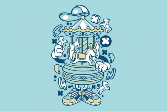 Carousel Cartoon Character